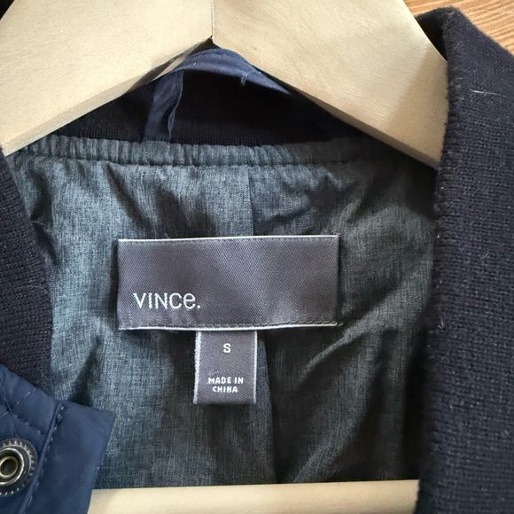 Vince Mixed-Media Wool Bomber Jacket - Picture 5 of 7